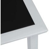  Ležalnik 2 kosa z mizico aluminij črne barve | Shoptok.si