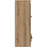  Highboard s ladicama 3 pcs Umjetnički hrast Konstruirano drvo | shoptok.hr
