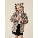 Sinsay Teddy jakna s leopard printom i kapuljačom s ušima | shoptok.hr