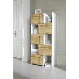 Mömax regal umbrien i i, barva hrasta, bela | Shoptok.si