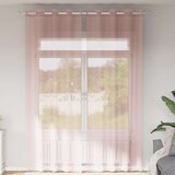 vidaXL Voile zavjese s ušicama 2 kom svijetlo ružičaste 140x260 cm Cijene