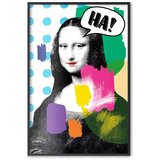 Plakat - Mona Lisa Pop-Art 29.7x42 Crni okvir | shoptok.hr
