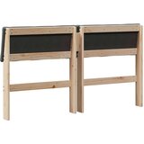 vidaXL Tapecirani uzglavlje Tamno siva 160 cm Čvrsto borovo drvo | shoptok.hr