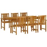  7-dijelni vrtni blagovaonski set od masivnog bagremovog drva | shoptok.hr
