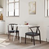  Stolac za blagovanje 2 pcs Svijetlosmeđa i crna | shoptok.hr
