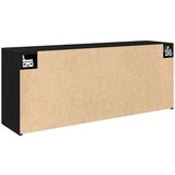 vidaXL Kupaonski zidni ormarić crni 100x25x40 cm izrađeno drvo | shoptok.hr