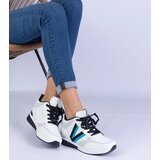 Gemre White women's sneakers with hidden wedge Ninella | Shoptok.si
