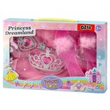 Ozzo Princess Dreamland, set za ulepšavanje, suknja, papuče, kruna, štapić, roze Cene