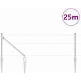  Heksagonalna ograda s stubom 25 x 0,6 m Pocinčani čelik Srebrna | shoptok.hr