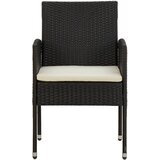  7-dijelni vrtni blagovaonski set od poliratana crni | shoptok.hr