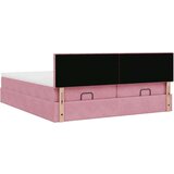vidaXL okvir kreveta s madracima ružičasti 160x200cm baršunasti | shoptok.hr