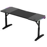 Huzaro Hero 4.6 Crni RGB Podesivi Gaming sto 160x60cm Slike