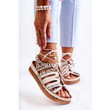 Kesi Fashionable women's leather sandals Maciejka 05552-04 beige and black | Shoptok.si
