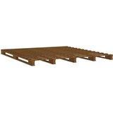 vidaXL Posteljni okvir medeno rjav 120x200 cm trdna borovina | Shoptok.si