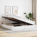  Krevet s madracem i skladištem Čista bijela 200 x 200 cm | shoptok.hr