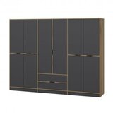 Hanah home Ormar Elina, 270x210x52cm, Tamno siva | Eponuda.ba