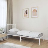  Metalni okvir za krevet s uzglavljem bijeli 80x200 cm | shoptok.hr
