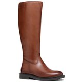 Geox Usnjeni elegantni škornji D SERILDA ženski, rjava barva, D46WYA 00043 C6002 | Shoptok.si