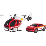  Helicopter + Fire Department Car Set | shoptok.hr