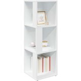 vidaXL Kotna omarica bela 33x33x100 cm iverna plošča | Shoptok.si