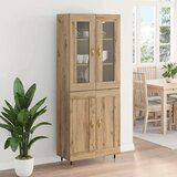  Visok predalnik 2 pcs Umetni hrast 69,5 x 34 x 180 cm, (5000108176) Slike