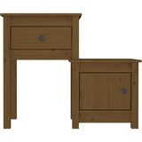  Noćni ormarići 2 kom boja meda 79,5x38x65,5 cm masivna borovina | Eponuda.ba
