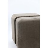Light & Living Tamno smeđi baršunast tabure Piazza – | shoptok.hr