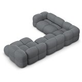Cosmopolitan Design Siva kotna sedežna garnitura (levi kot/v obliki črke "U") Loretto – | Shoptok.si