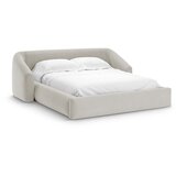 Cosmopolitan Design Bež oblazinjena zakonska postelja s prostorom za shranjevanje z letvenim dnom 160x200 cm Campi – | Shoptok.si