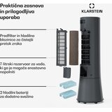Klarstein Frost rashlađivač zraka s vodenim hlađenjem | 200 m³/h | 7 L | 20 m² | 2 rashladna umetka | 4 načina rada | 45 W | shoptok.hr