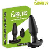 Brutus Rimmer Vibrating Buttplug with Rimming Beads & App Black Cene