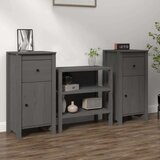  Komode 2 kom sive 40x35x80 cm od masivne borovine Cijene