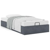 vidaXL Otomanski posteljni okvir brez vzmetnice siv 80x200 cm žamet | Shoptok.si