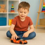 SPORTS Car Pull Back Metal Orange 1:43 | Shoptok.si