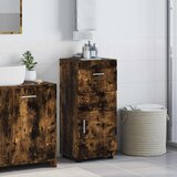  Set ormarića za kupaonicu s ladicama TULUM Dimljeni hrast | shoptok.hr