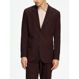 Reserved Slim fit sako - boja mahagonija u