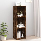 The Living Store Knjižna/TV omarica dimljeni hrast 36x30x114 cm inženirski les - Knjižna Omarica, (21431409) Cene