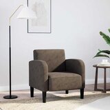SOFA fotelja s naslonima za ruke tamnosiva 54 cm umjetna koža | shoptok.hr