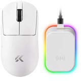 MCHOSE Bežični gaming miš A7 V2 Ultra Plus White /PAW 3950/8K Hz/Omron Mechanical | Eponuda.com