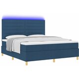  LED Box Spring Krevet s madracem Plava 180 x 200 cm tkanina | shoptok.hr
