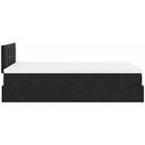  Otomanski krevet s madracem&LED crni 120x200cm baršunasti | shoptok.hr
