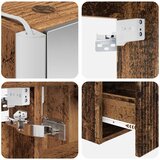  Set ormarića za kupaonicu 4 kom. Staro drvo Konstruirano drvo | shoptok.hr