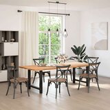 vidaXL noge kavne mizice črna 2 kosa 80x(72-73) cm jeklo | Shoptok.si