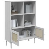  Regal za knjige SENJA izgled ratana bijeli 90x35x130cm borovina | Eponuda.com