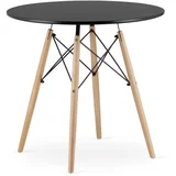 torino okrugli sto 80 cm black