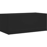 vidaXL Klubska mizica s steklenimi vrati črna 102x50x42 cm | Shoptok.si