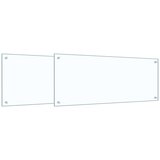  Kuhinjski zid 2 pcs *Transparent*an 100 x 40 cm | shoptok.hr
