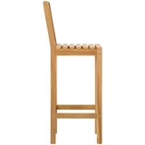  Barska stolica 2 pcs smeđa čvrsto teak drvo | shoptok.hr