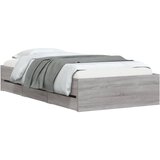  Okvir kreveta s ladicama siva boja hrasta 90 x 190 cm drveni | shoptok.hr