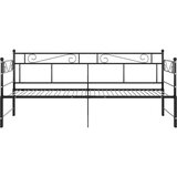  Za krevet na razvlačenje crni metalni 90 x 200 cm | shoptok.hr